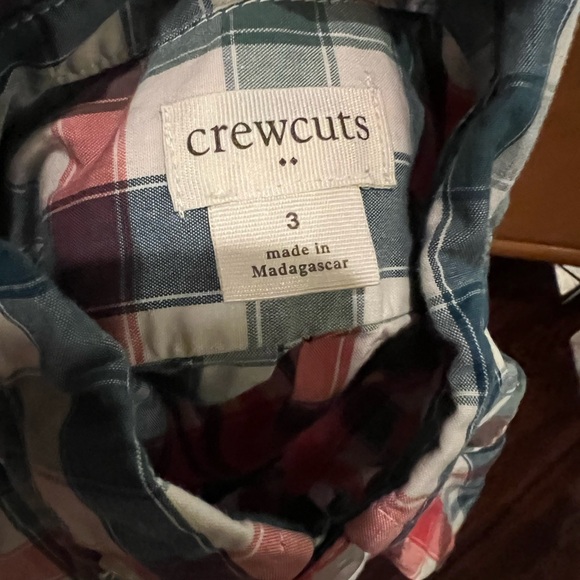 Plaid Kids Shirt - Red, Blue, and White - Picture 3 of 4